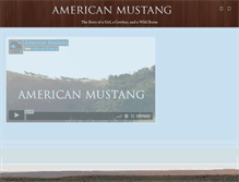 Tablet Screenshot of americanmustangthemovie.com